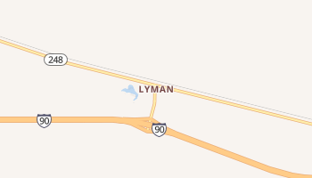Lyman, South Dakota map