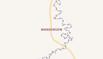 Manderson, South Dakota map