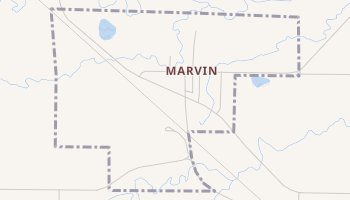 Marvin, South Dakota map