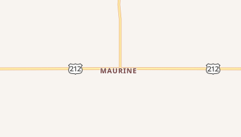 Maurine, South Dakota map