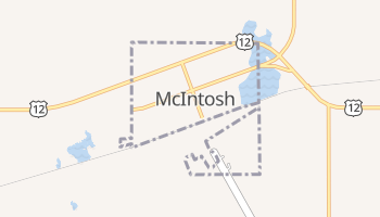 McIntosh, South Dakota map