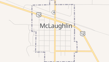 McLaughlin, South Dakota map