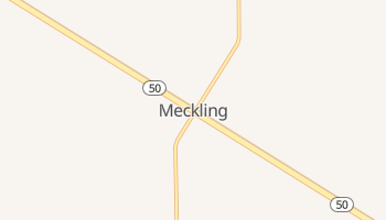 Meckling, South Dakota map