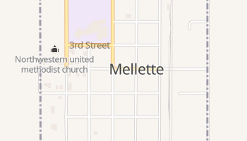 Mellette, South Dakota map