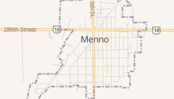 Menno, South Dakota map