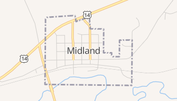 Midland, South Dakota map