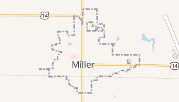 Miller, South Dakota map