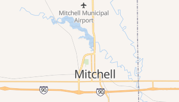 Mitchell, South Dakota map
