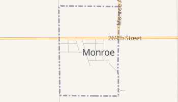 Monroe, South Dakota map