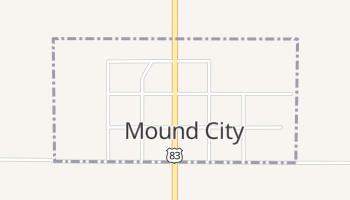 Mound City, South Dakota map
