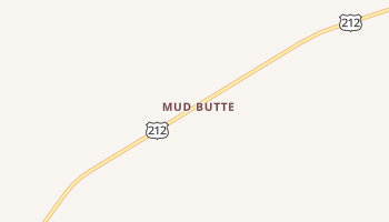 Mud Butte, South Dakota map