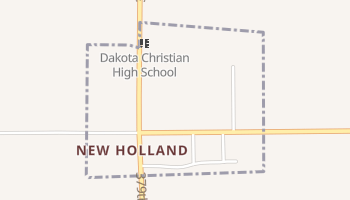 New Holland, South Dakota map