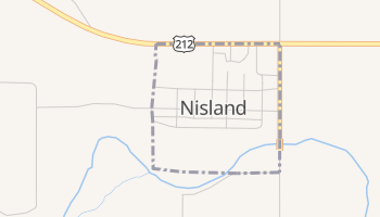 Nisland, South Dakota map