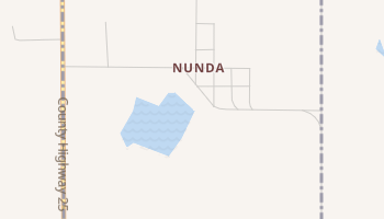 Nunda, South Dakota map