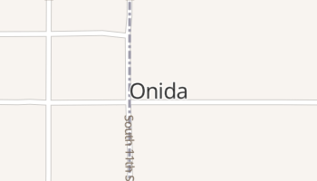 Onida, South Dakota map