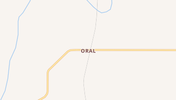 Oral, South Dakota map