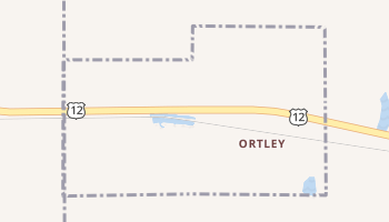 Ortley, South Dakota map