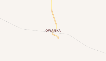 Owanka, South Dakota map