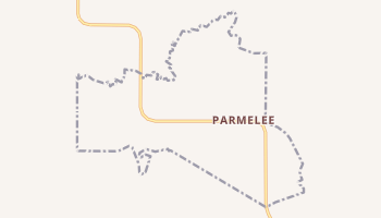 Parmelee, South Dakota map