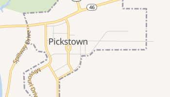 Pickstown, South Dakota map