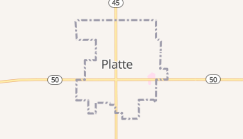 Platte, South Dakota map