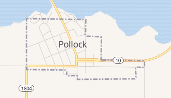 Pollock, South Dakota map