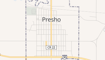 Presho, South Dakota map