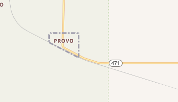 Provo, South Dakota map