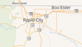 Rapid City, South Dakota map