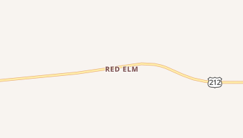 Red Elm, South Dakota map