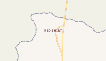 Red Shirt, South Dakota map