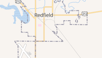 Redfield, South Dakota map