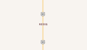 Redig, South Dakota map