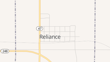 Reliance, South Dakota map
