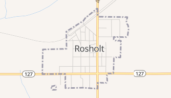 Rosholt, South Dakota map