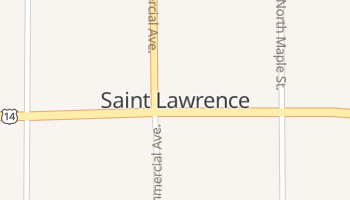Saint Lawrence, South Dakota map