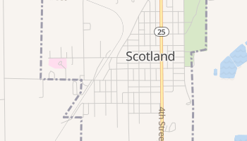 Scotland, South Dakota map