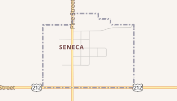 Seneca, South Dakota map
