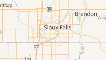 Sioux Falls, South Dakota map