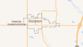Sisseton, South Dakota map