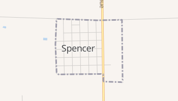 Spencer, South Dakota map