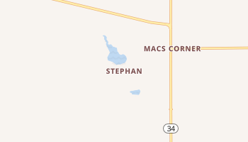 Stephan, South Dakota map