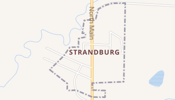 Strandburg, South Dakota map