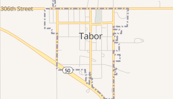 Tabor, South Dakota map