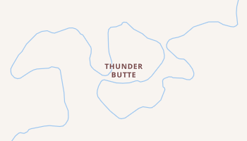 Thunder Butte, South Dakota map