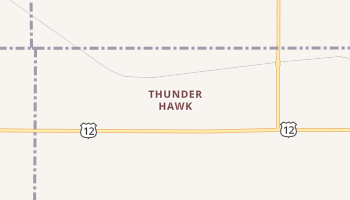 Thunder Hawk, South Dakota map