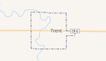 Trent, South Dakota map
