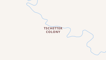 Tschetter Colony, South Dakota map