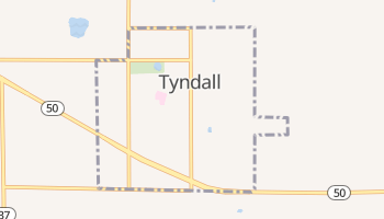 Tyndall, South Dakota map