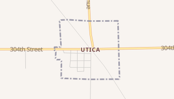 Utica, South Dakota map